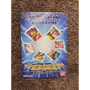 Digimon Card Game Promotion Pack Ver 0.0 Sealed Special Edition 6 Cards Ban Dai